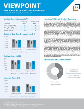 2024 Mid-Year Viewpoint Houston, TX Retail Report