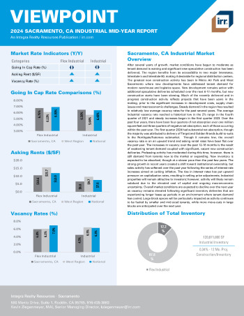 2024 Mid-Year Viewpoint Sacramento, CA Industrial Report