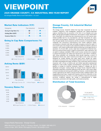 2025 Mid-Year Viewpoint Orange County, CA Industrial Report
