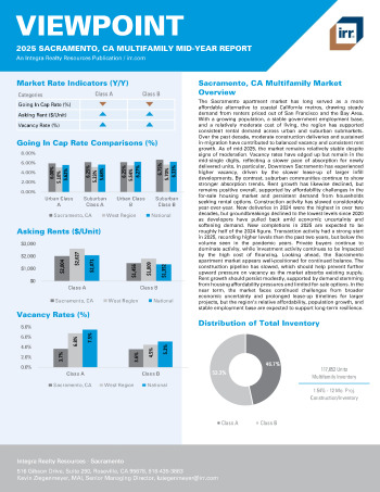 2025 Mid-Year Viewpoint Sacramento, CA Multifamily Report