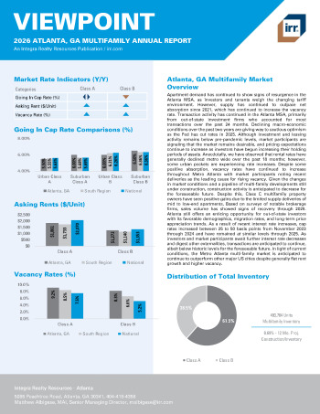 2026 Annual Viewpoint Atlanta, GA Multifamily Report