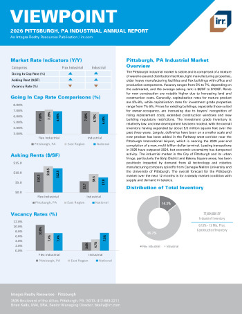2026 Annual Viewpoint Pittsburgh, PA Industrial Report