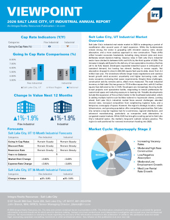 2026 Annual Viewpoint Salt Lake City, UT Industrial Report