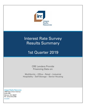 Q1 2019 IRR Interest Rate Survey Results Summary