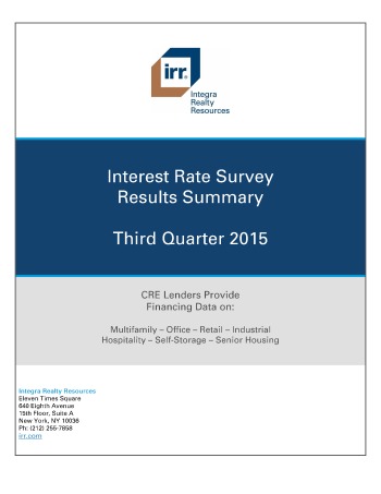 Q3 2015 IRR Interest Rate Survey Results Summary