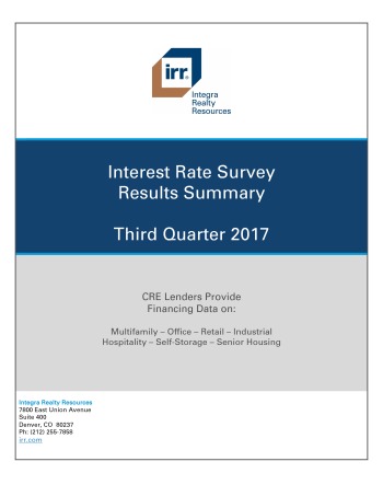 Q3 2017 IRR Interest Rate Survey Results Summary
