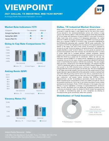 2021 Mid-Year Viewpoint Dallas, TX Industrial Report