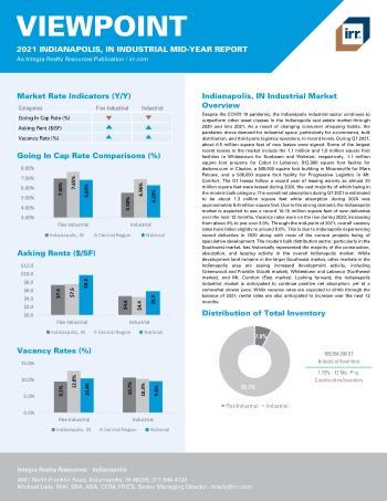 2021 Mid-Year Viewpoint Indianapolis, IN Industrial Report