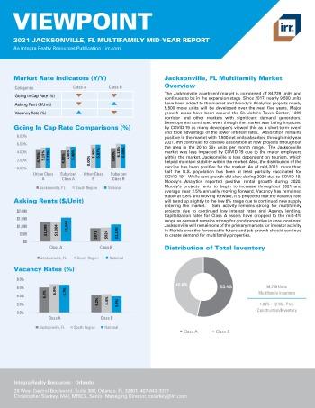 2021 Mid-Year Viewpoint Jacksonville, FL Multifamily Report