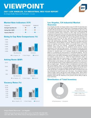 2021 Mid-Year Viewpoint Los Angeles, CA Industrial Report