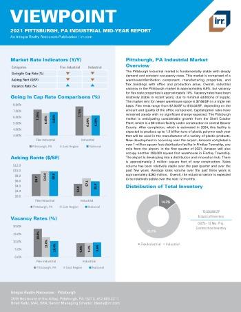 2021 Mid-Year Viewpoint Pittsburgh, PA Industrial Report