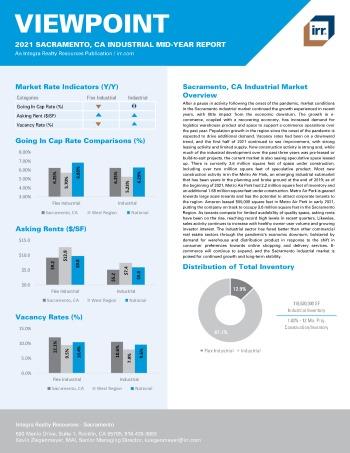 2021 Mid-Year Viewpoint Sacramento, CA Industrial Report