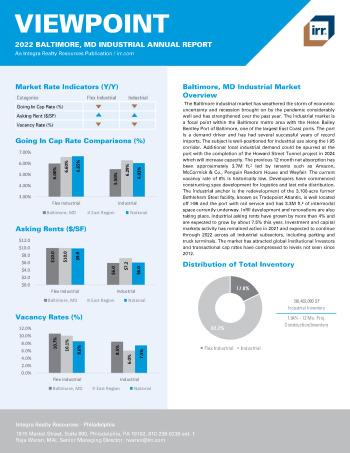 2022 Annual Viewpoint Baltimore, MD Industrial Report