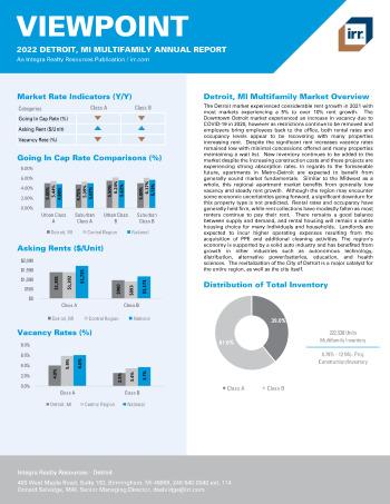 2022 Annual Viewpoint Detroit, MI Multifamily Report