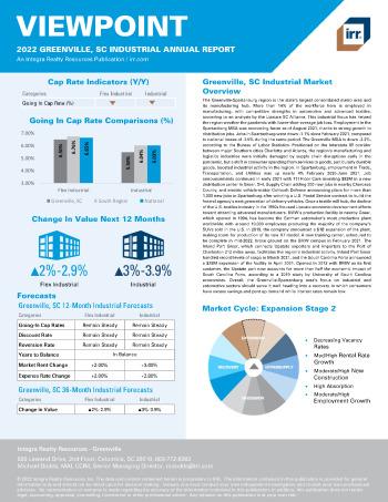 2022 Annual Viewpoint Greenville, SC Industrial Report