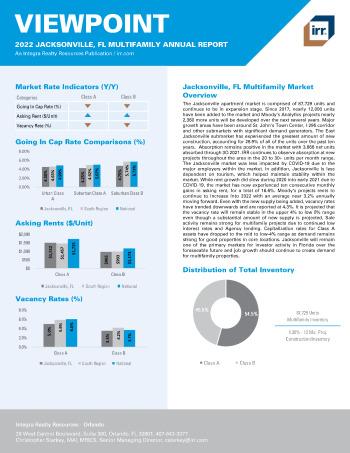 2022 Annual Viewpoint Jacksonville, FL Multifamily Report