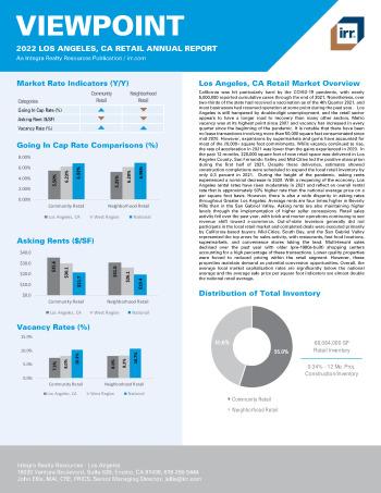 2022 Annual Viewpoint Los Angeles, CA Retail Report
