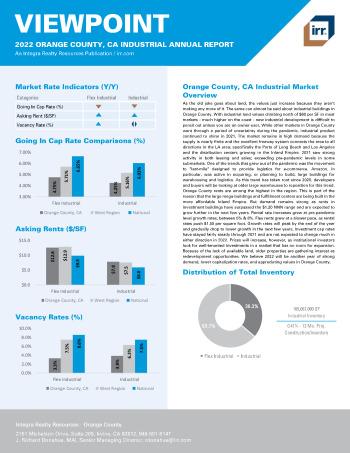 2022 Annual Viewpoint Orange County, CA Industrial Report