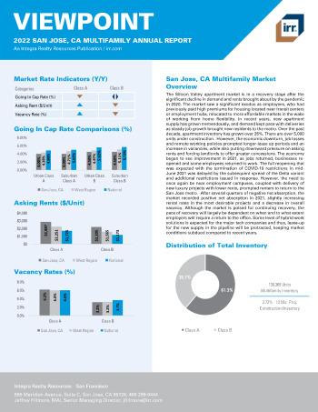 2022 Annual Viewpoint San Jose, CA Multifamily Report