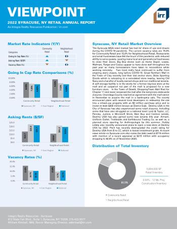 2022 Annual Viewpoint Syracuse, NY Retail Report