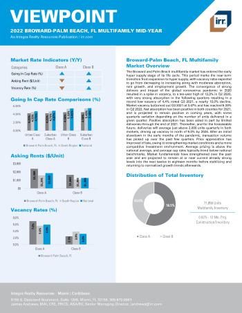 2022 Mid-Year Viewpoint Broward-Palm Beach, FL Multifamily Report