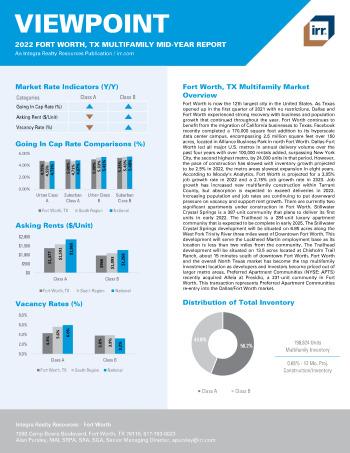 2022 Mid-Year Viewpoint Fort Worth, TX Multifamily Report