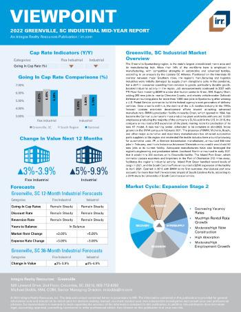 2022 Mid-Year Viewpoint Greenville, SC Industrial Report