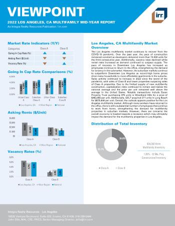 2022 Mid-Year Viewpoint Los Angeles, CA Multifamily Report