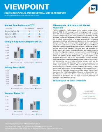 2022 Mid-Year Viewpoint Minneapolis, MN Industrial Report