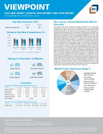 2022 Mid-Year Viewpoint New Jersey, Coastal Multifamily Report