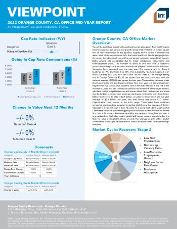 2022 Mid-Year Viewpoint Orange County, CA Office Report
