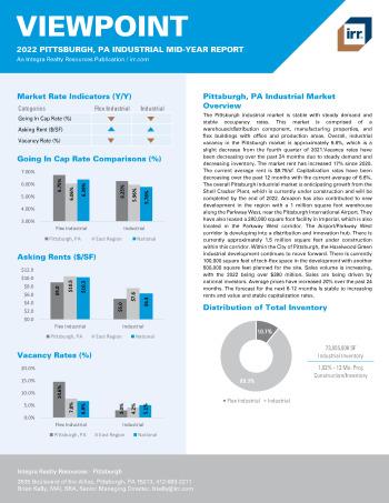 2022 Mid-Year Viewpoint Pittsburgh, PA Industrial Report