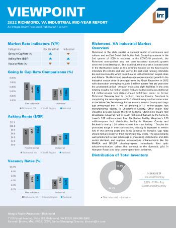 2022 Mid-Year Viewpoint Richmond, VA Industrial Report