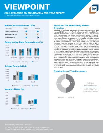 2022 Mid-Year Viewpoint Syracuse, NY Multifamily Report
