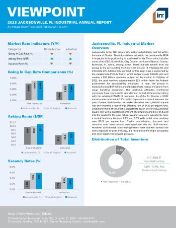 2023 Annual Viewpoint Jacksonville, FL Industrial Report