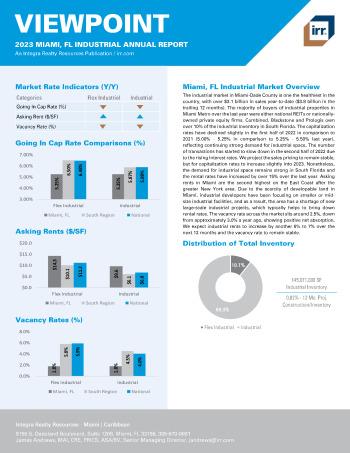 2023 Annual Viewpoint Miami, FL Industrial Report