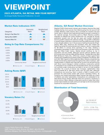 2023 Mid-Year Viewpoint Atlanta, GA Retail Report