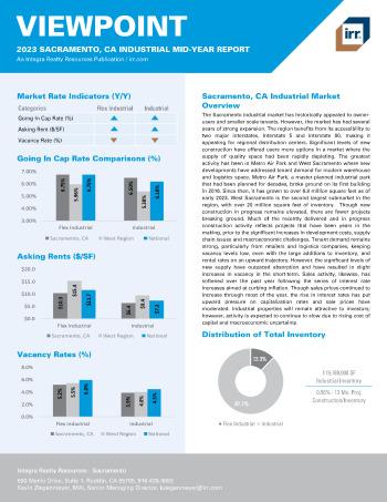 2023 Mid-Year Viewpoint Sacramento, CA Industrial Report