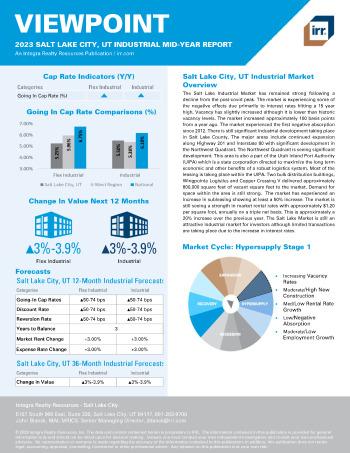 2023 Mid-Year Viewpoint Salt Lake City, UT Industrial Report