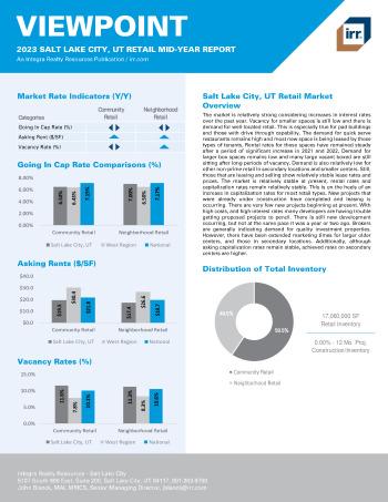 2023 Mid-Year Viewpoint Salt Lake City, UT Retail Report