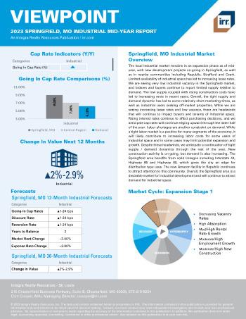 2023 Mid-Year Viewpoint Springfield, MO Industrial Report