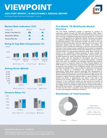 2024 Annual Viewpoint Fort Worth, TX Multifamily Report