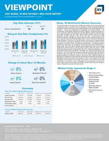 2024 Mid-Year Viewpoint Boise, ID Multifamily Report