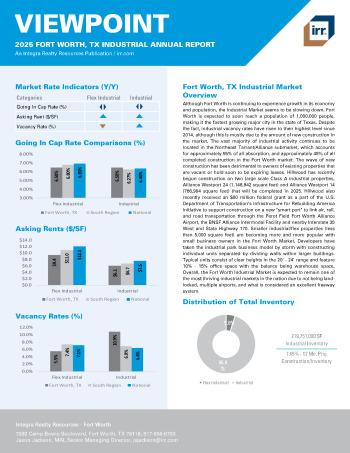 2025 Annual Viewpoint Fort Worth, TX Industrial Report