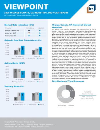 2025 Mid-Year Viewpoint Orange County, CA Industrial Report