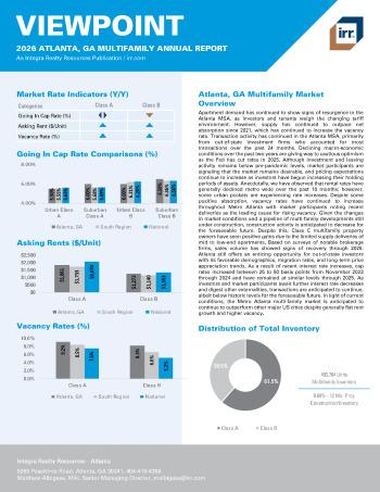 2026 Annual Viewpoint Atlanta, GA Multifamily Report