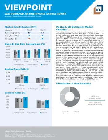 2026 Annual Viewpoint Portland, OR Multifamily Report