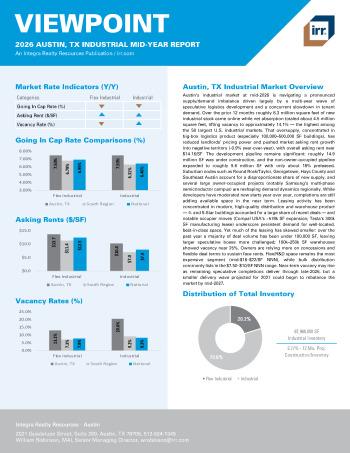 2026 Mid-Year Viewpoint Austin, TX Industrial Report