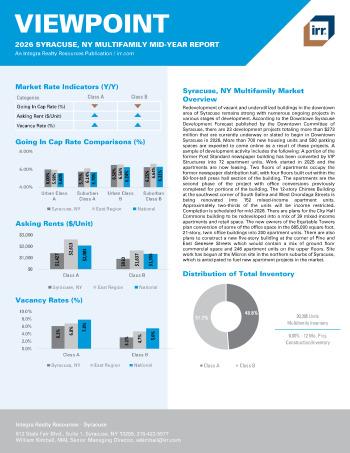 2026 Mid-Year Viewpoint Syracuse, NY Multifamily Report